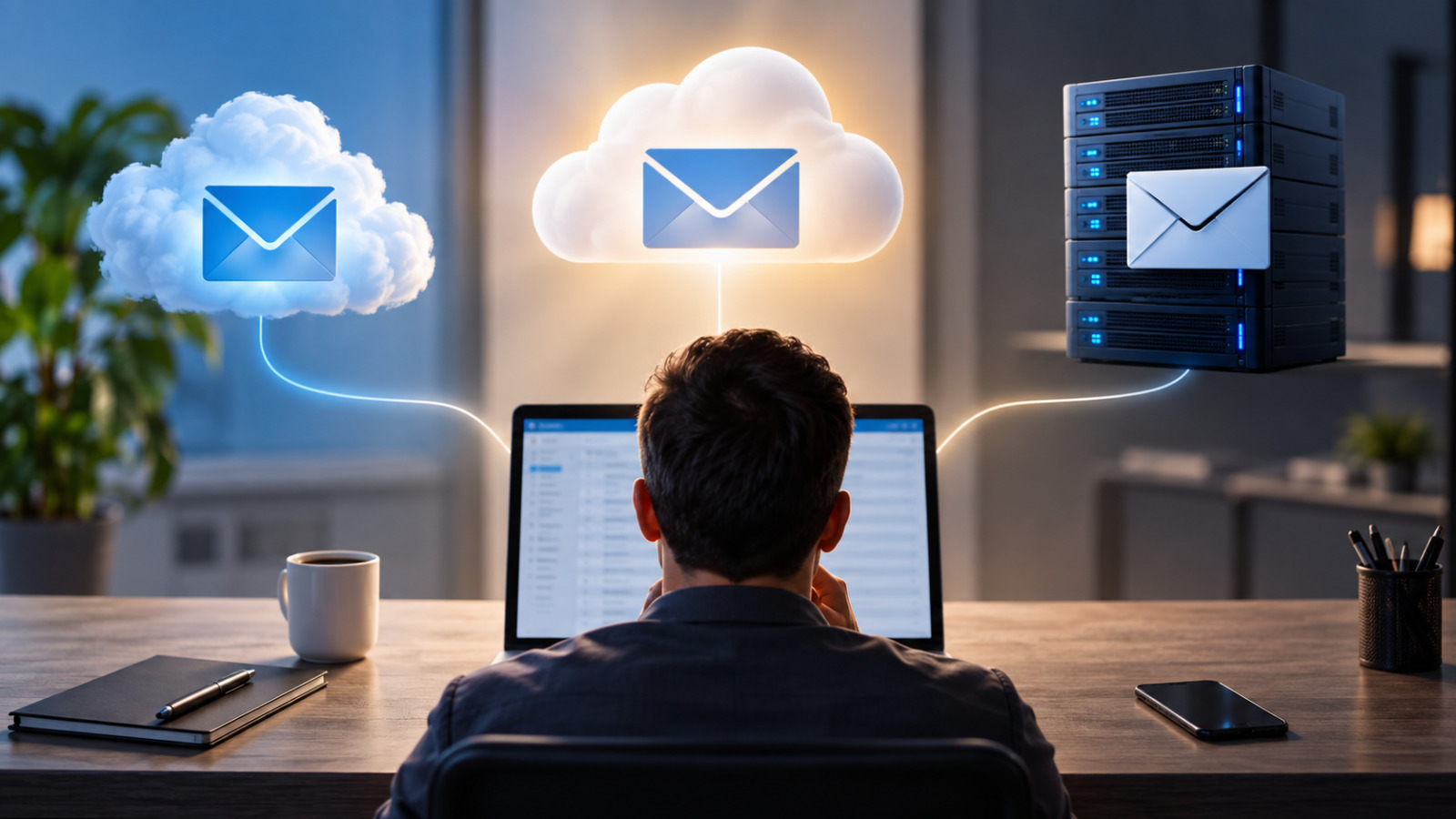 E-mail corporativo: Google Workspace, Microsoft 365 ou servidor próprio? Um guia para tomar a decisão certa